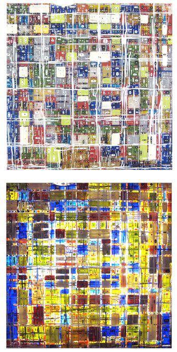 Light boxes from the City Veil Series - Eduardo Terranova